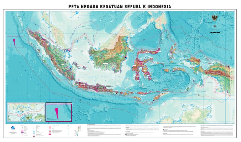 Peta NKRI Skala 1.2 Juta Ukuran 5x3 MTR Update PDF | PDF