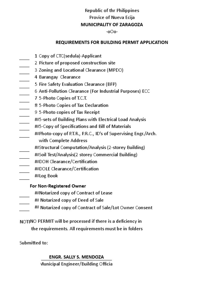 Building Permit Requirements in Zaragoza | PDF | Engineering | Business
