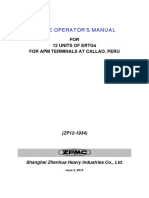 Crane Operator's Manual for ERTGs at Callao Port