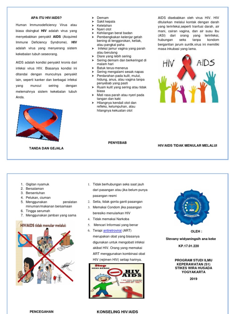 Leaflet Hiv Aids | PDF