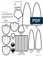 Bunny Paper Bag Puppet Template