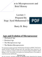 Introduction To Microprocessors and Brief History
