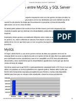 Comparacion - SqlServer & MySql PDF