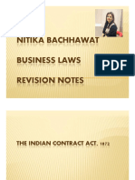 CA Foundation Contract Act Revision Charts by Nitika Bachhawat Mam