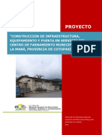 Proyecto Centro de Faenamiento Municipal