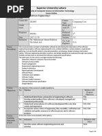 Course Outline - Software Engineering 1 (BSCS-Fall17)