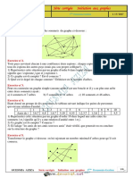 Série D'exercices Avec Correction - Math - Initiation Aux Graphes - 3ème Economie & Gestion (2016-2017) Mme GUESMIA AZIZA