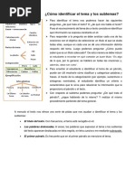 Tema y subtemas en textos | PDF