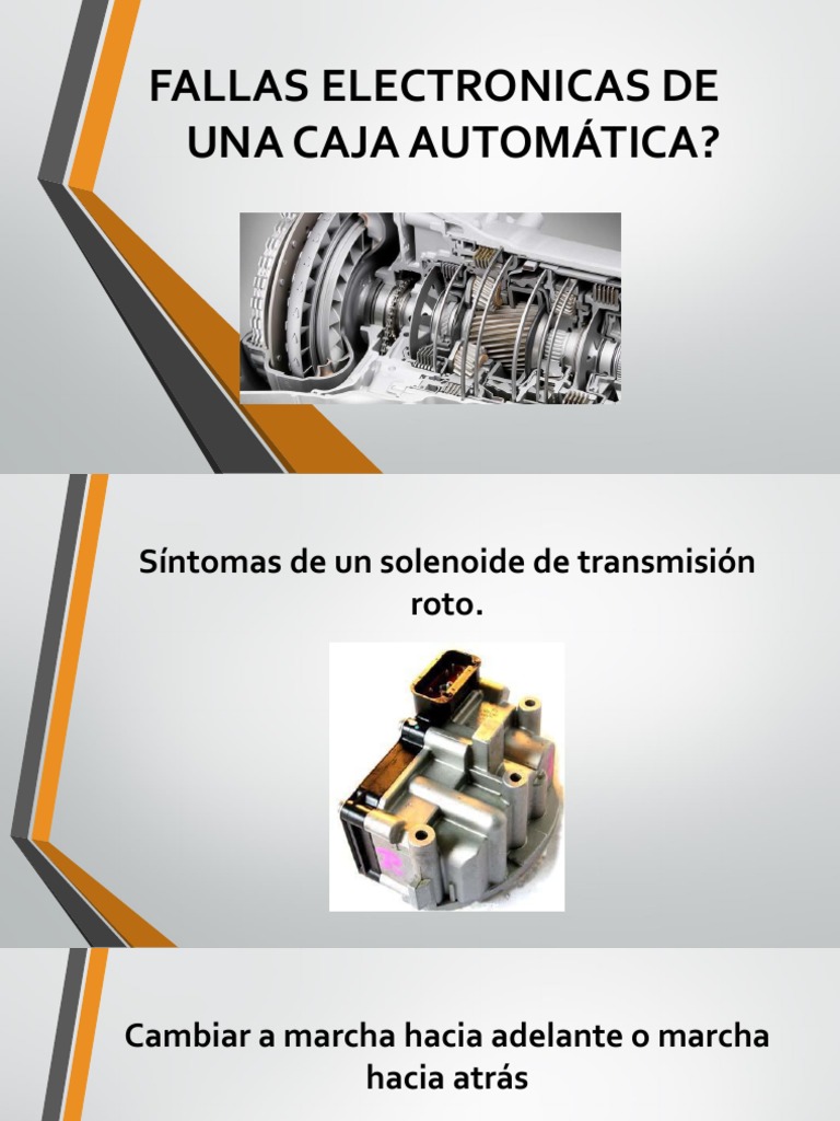 Fallas de Electronicas Caja Automatica PDF Transmisión (Mecánica