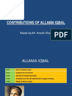 Contributions of Allama Iqbal