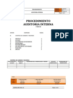 p Cdd 03 Procedimiento Auditoria Interna Version 00