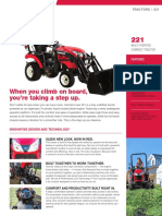 Yanmar SA221 Tractor Brochure