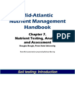 Mid-Atlantic Nutrient Management Handbook: Nutrient Testing, Analysis, and Assessment