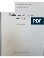 Hoey Patterns of Lexis in Text