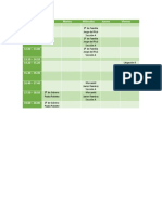 Horario Segundo Semestre