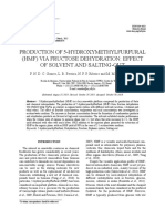 Production of 5-Hydroxymethylfurfural (HMF) Via Fructose Dehydration: Effect of Solvent and Salting-Out