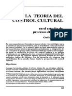 Bonfil 1989 La Teoría Del Control Cultural