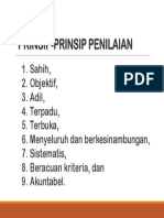 Prinsip-Prinsip Penilaian