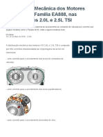 Técnicas Distribuição Mecânica Dos Motores Volkswagen Família EA888, Nas Configurações 2.0L e 2.5L TSI