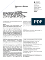 Clinical Consensus Statement. Balloon Dilation of The Sinuses PDF