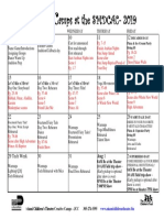 Daily Calendar Rehearsal Schedule - SMDCAC 2019