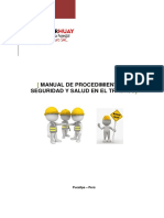 Manual de Procedimientos de Seguridad y Salud en El Trabajo PDF