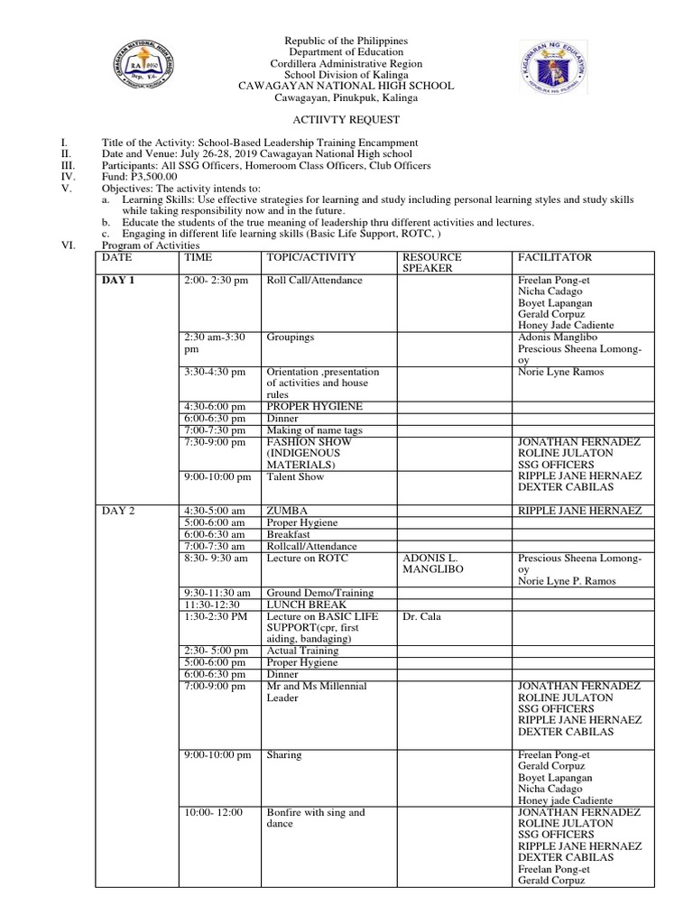 School-Based Leadership Training 2019 | PDF | Behavior Modification ...