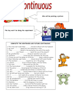 Future Continuous Classwork 1 Deber