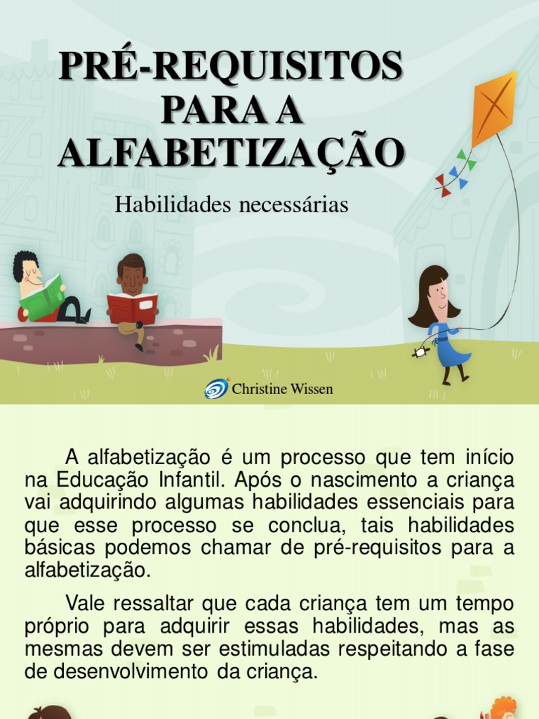 Habilidades Pré-Requisitos para Alfabetização | PDF | Alfabetização | Ritmo