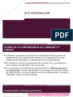 Diferenciación e Integración - Intervenciones Estructurales - Desarrollo Organizacional