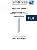 Rencana Mutu Kontrak - PCM Rusun Kota Baru