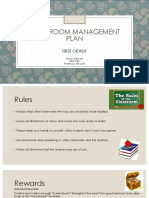 Classroom Management Plan