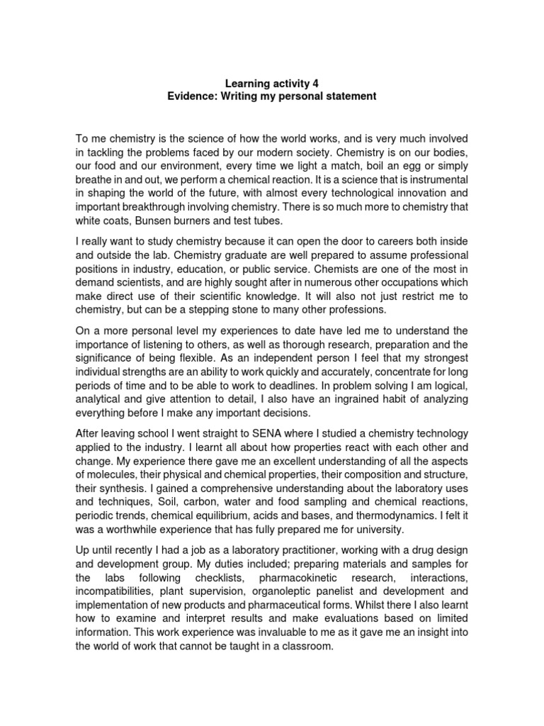 Personal statement pdf picture