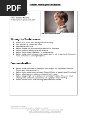 student profile 