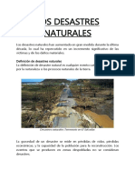 Los Desastres Naturales