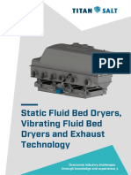 Static Fluid Bed Dryers, Vibrating Fluid Bed Dryers and Exhaust Technology