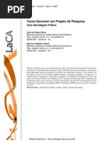 Como Escrever Um Projeto de Pesquisa