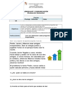 Evaluacion 2da Unidad Lenguaje y Comunicación 3ero Básico