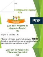 Programa de Integración Escolar (PIE) Colegio Acumar Mulchén