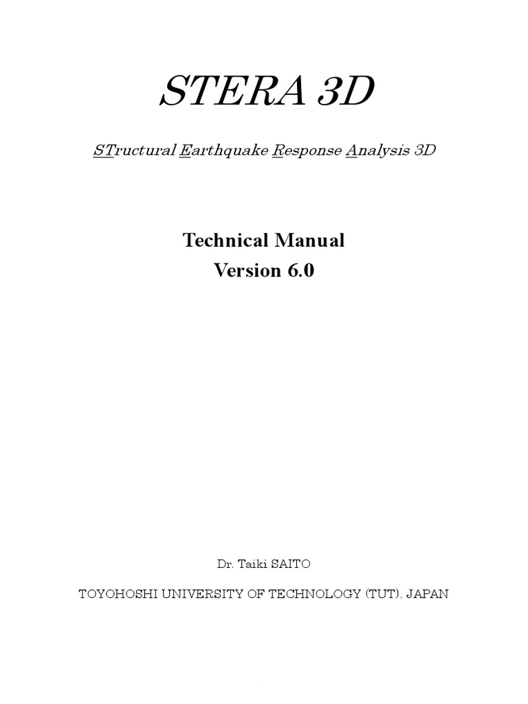 Stera 3D User Manual | PDF | Physics | Building Engineering