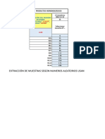 EXTRACCION DE MUESTRAS POR N°s ALEATORIOS