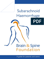 BSF Subarachnoid Haemorrhage Booklet