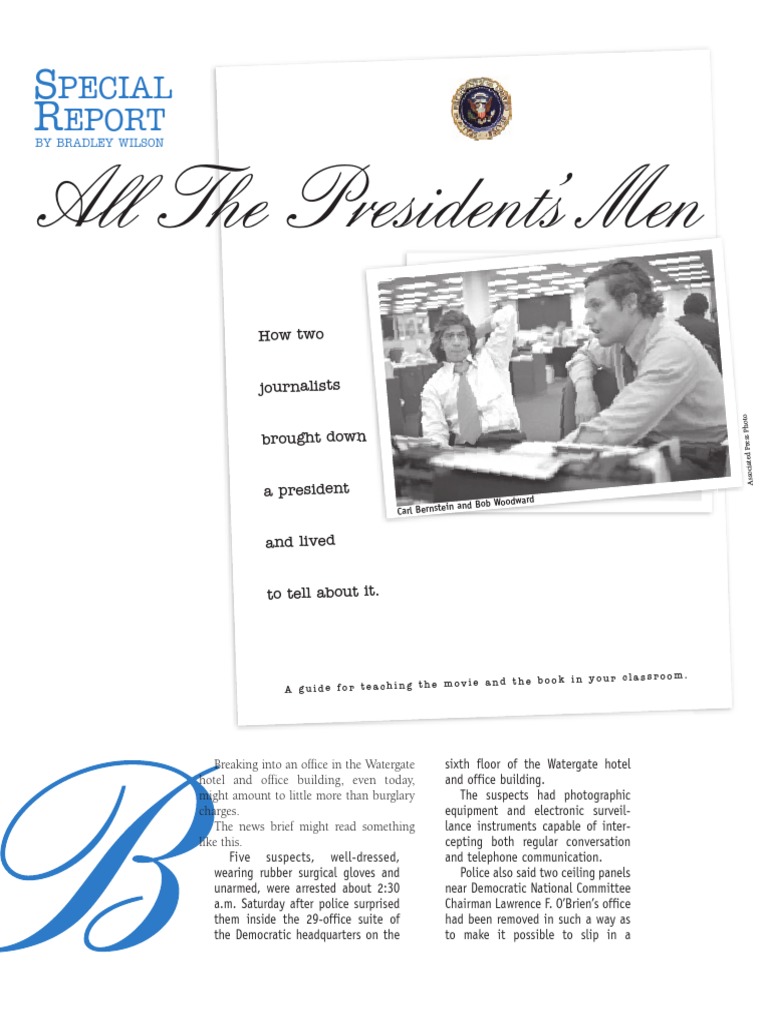 Specialreport PDF PDF Watergate Scandal United States Travel