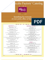 The Cheesecake Factory - Catering Menu - Nationwide