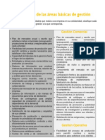 3 - Lista de Actividades de Las Areas Basicas de Gestion