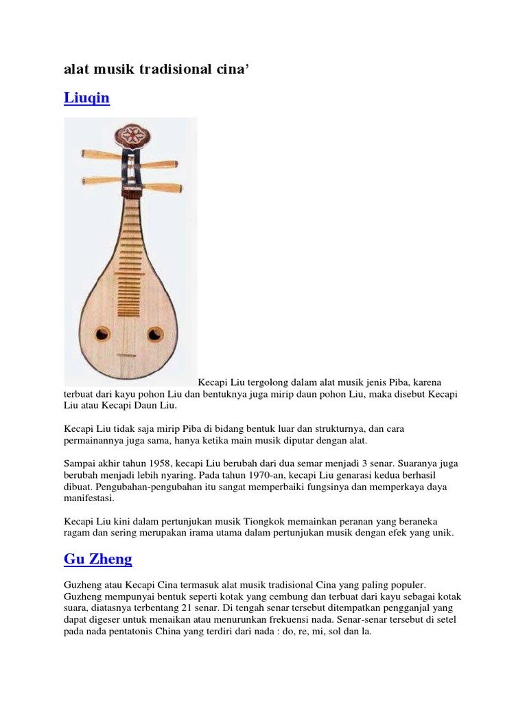Alat Musik Tradisional Cina