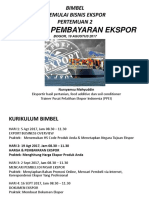 Chapter 2 - Harga & Pembayaran Ekspor (Product Price Structure & Payment Incoterm in Export Business)