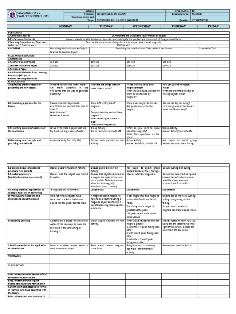 Science 3 week 3 dll download free pdf question magnet