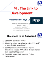 LGU P4: The Link To Development: Presented By: Yaye Doque