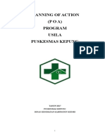 Planning of Action P o A Program Usila P